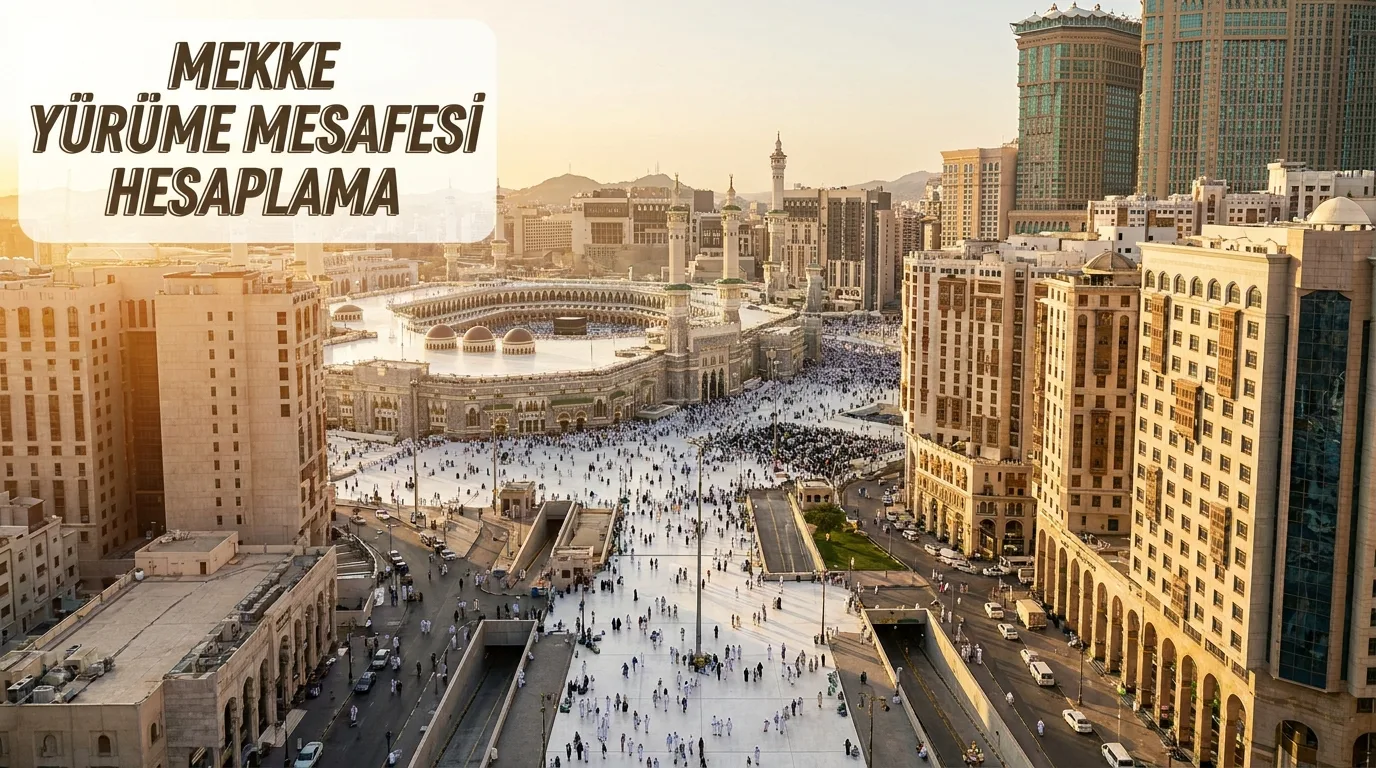 Mekke'de Yürüme Mesafesi 2026 — Mescid-i Haram'a Kaç Dakika?