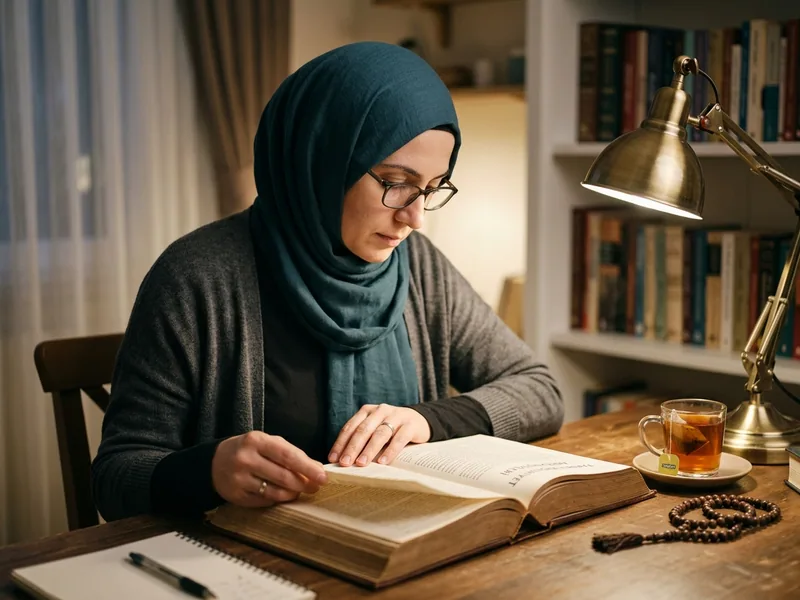 Umre yolculuğunda doğru bilgi kaynaklarına başvurmayı anlatan fotoğraf