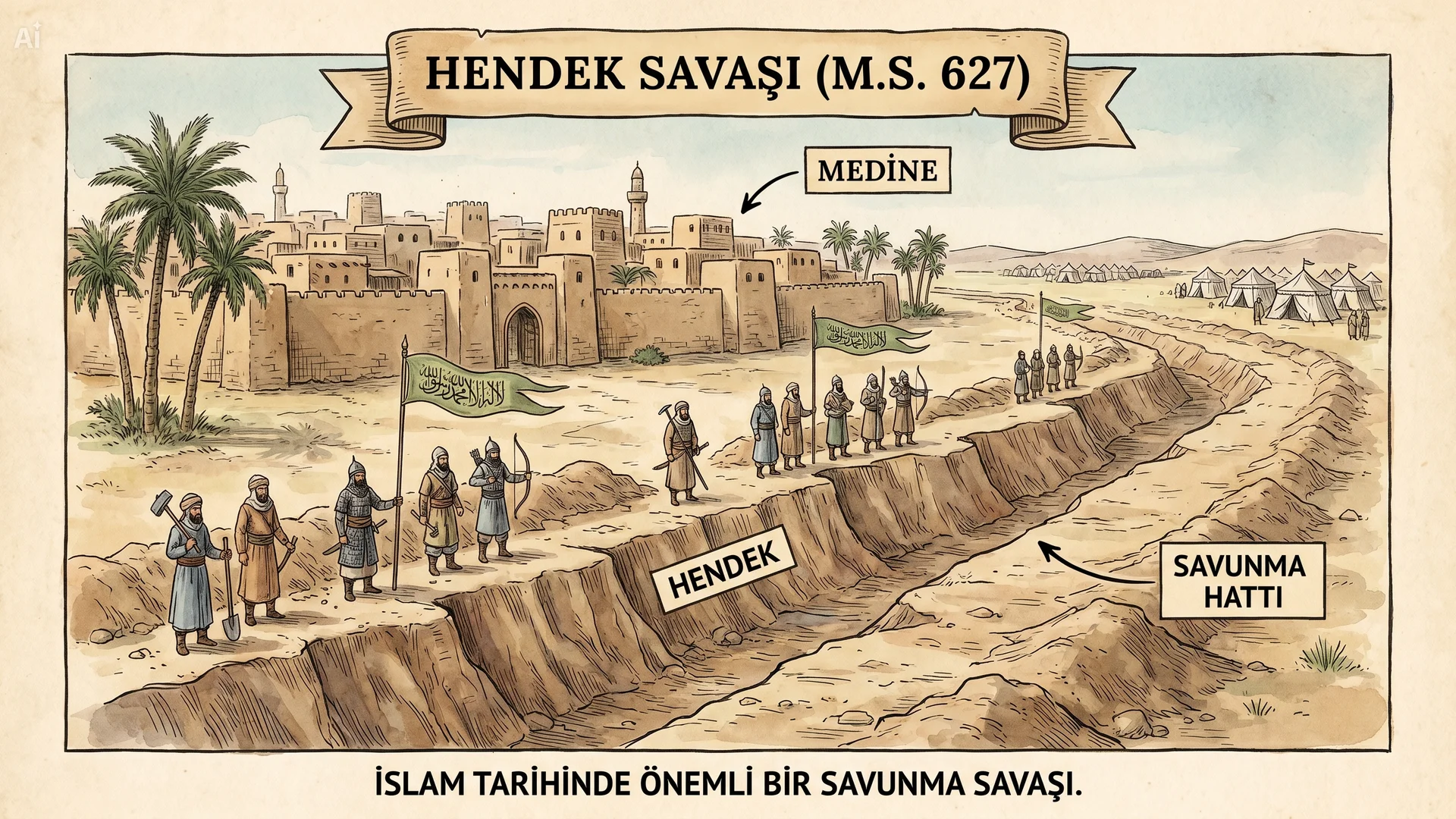 Hendek Savaşı Tarihi: Medine Müdafaası ve Sonuçları