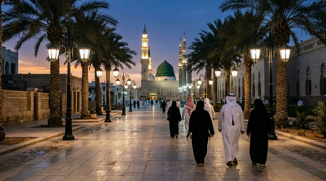 Medine'de bölge seçimi ve Ravza ziyareti
