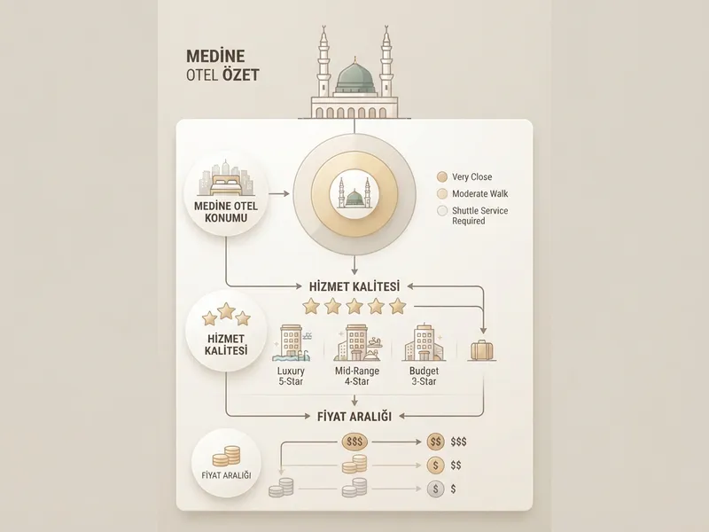 Medine Otel Rehberi 2026: Mescid-i Nebevi'ye Yakın Oteller ve Fiyatları özet görseli