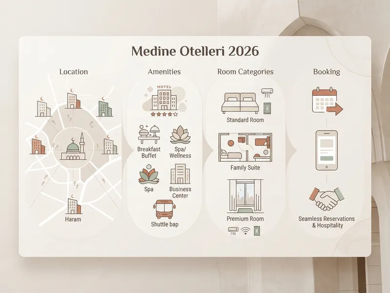 Medine Otelleri 2026: Mescid-i Nebevi'ye En Yakın Oteller özet görseli