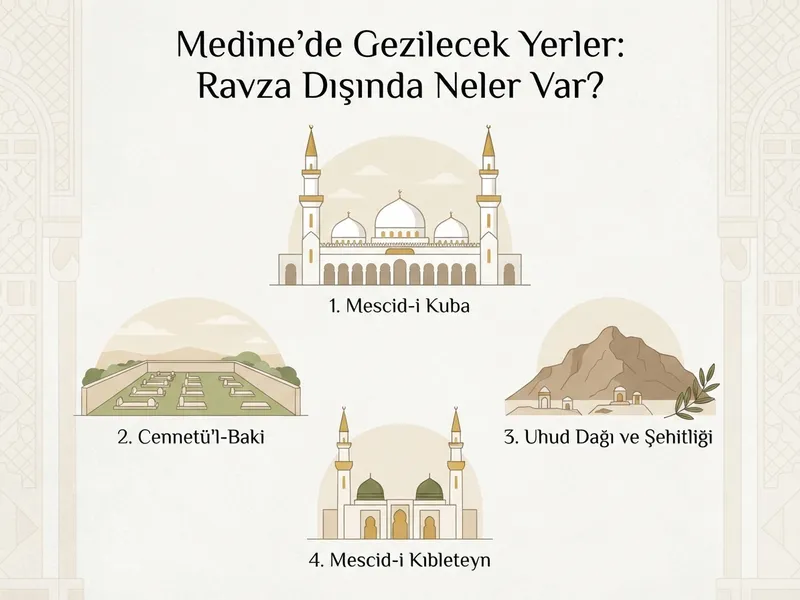 Medine'de Gezilecek Yerler: Ravza'dan Başka Nereler Var? özet görseli