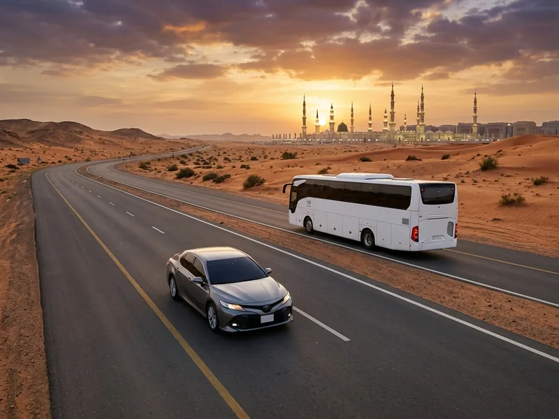 Mekke-Medine transfer arac detay gorseli, SUV ic mekan