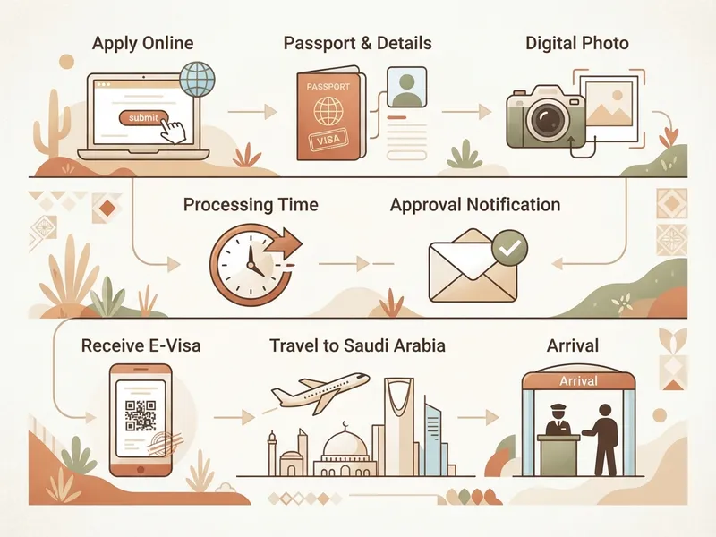 Suudi Arabistan E-Vize Rehberi 2026 - Online Başvuru ve Ücretler özet görseli