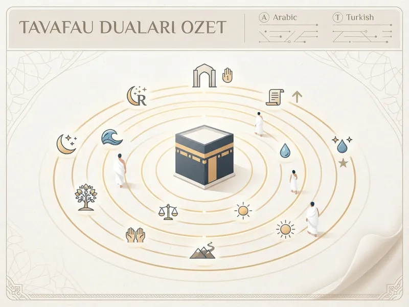 Tavaf Dualari: Her Savt için Arapca ve Turkce Dualar özet görseli