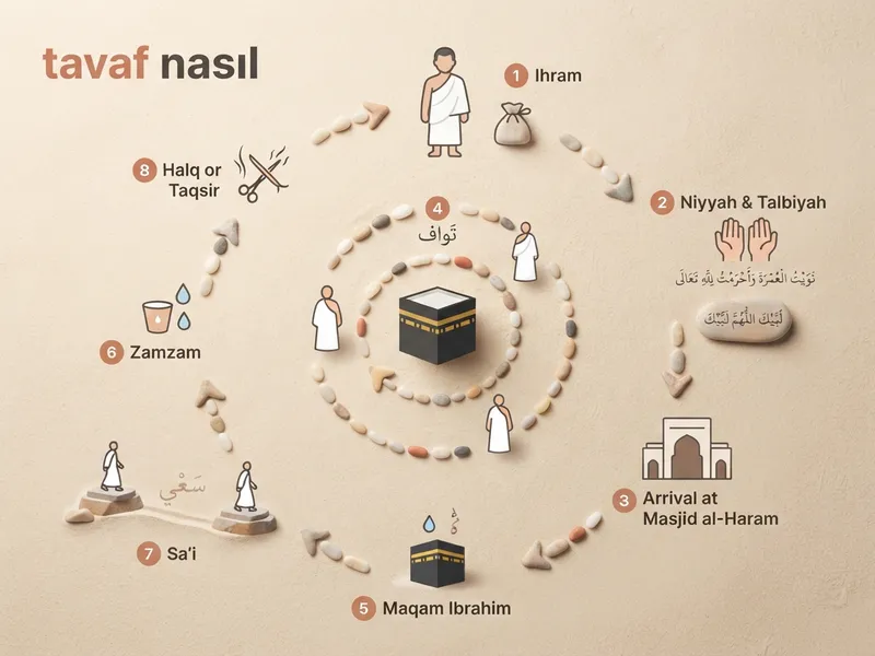 Tavaf Nasıl Yapılır? — Adım Adım Kapsamlı Rehber ilgili görseli