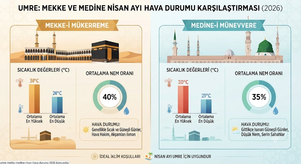 Nisan umre sıcaklık analizi
