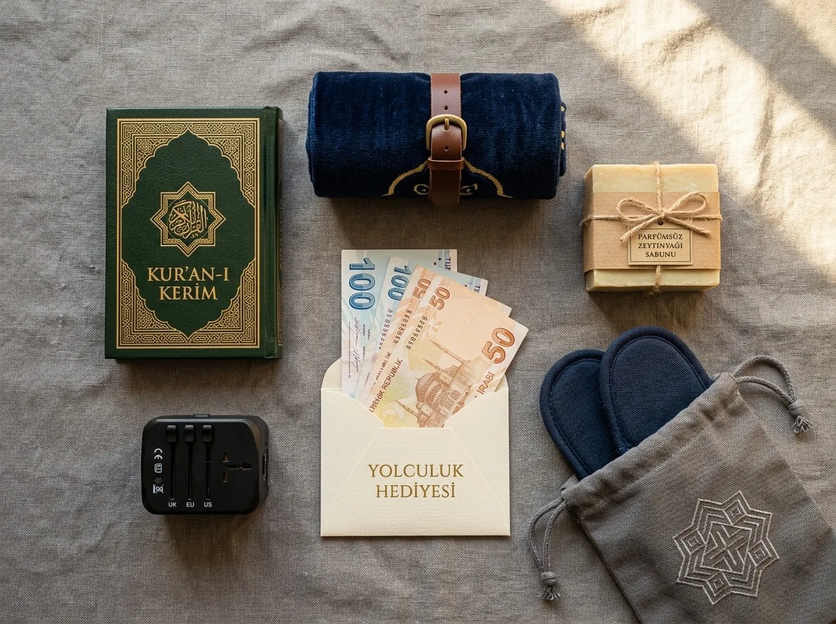 Umre uğurlamasında verilenler