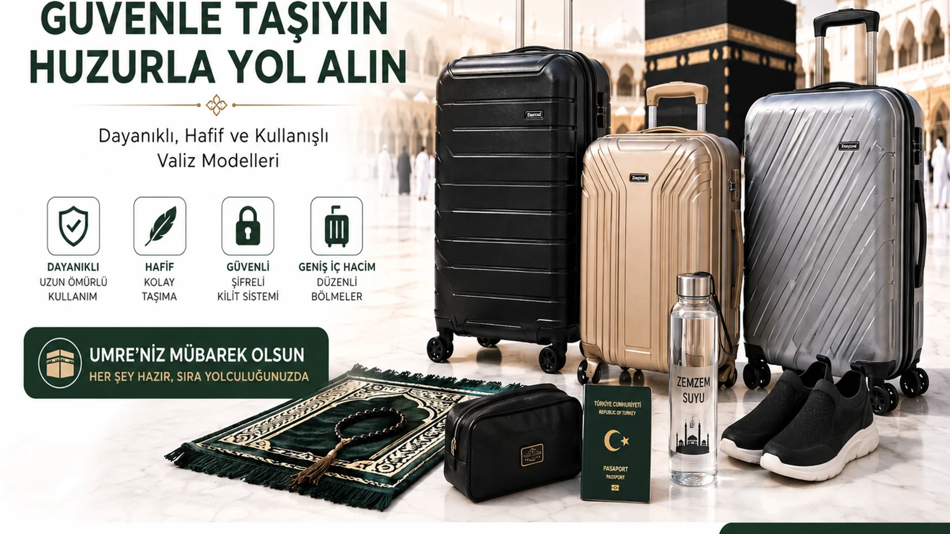 Umre İçin En İyi Valiz: Hazırlık Listesi ve Paketleme Rehberi 2026