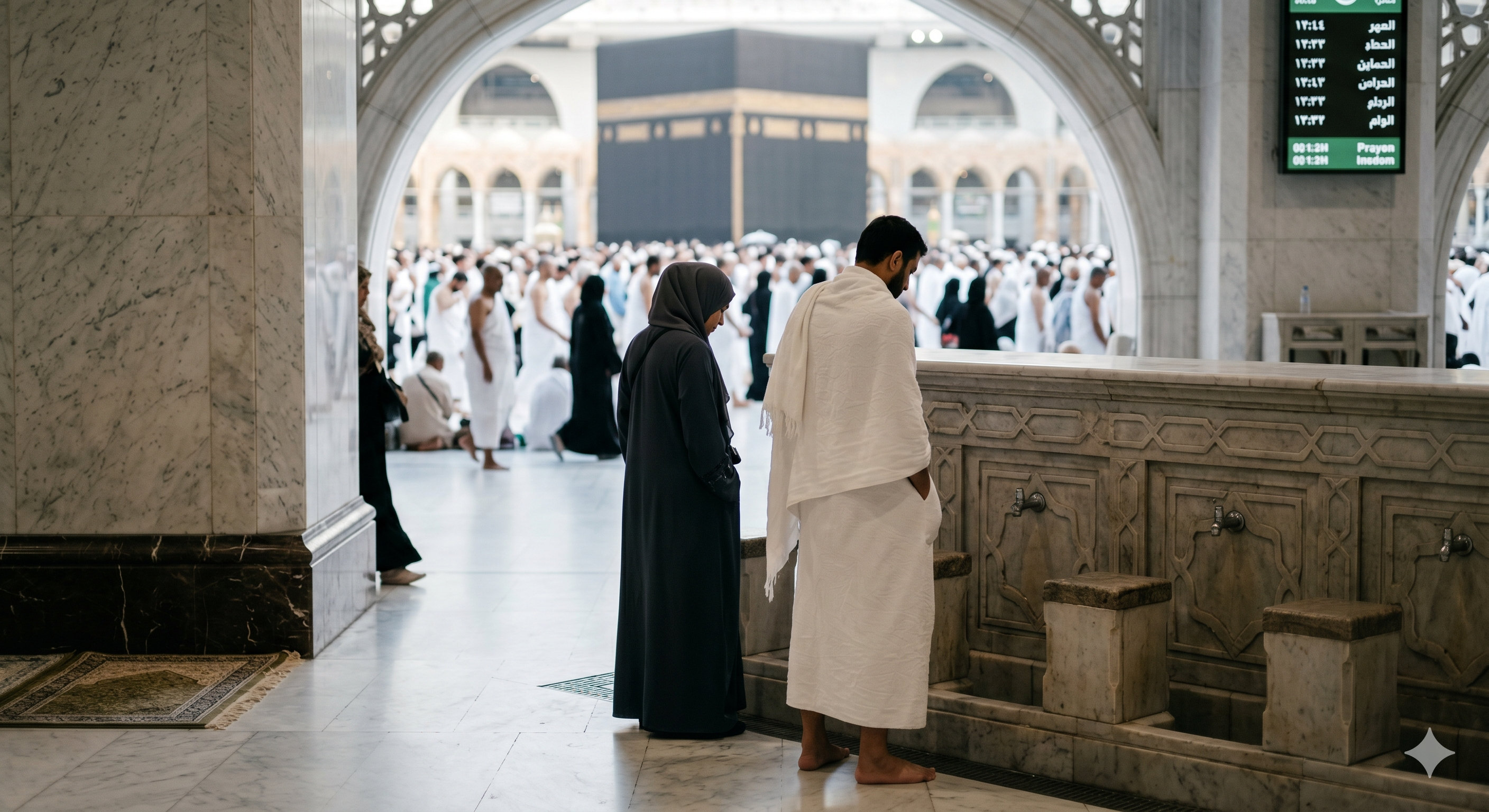 Umre adabı ve Mescid-i Haram detay fotoğrafı